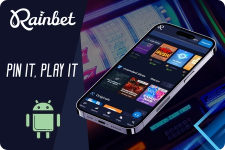 Rainbet App shortcut on Android home screen