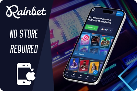 Rainbet App icon added to iPhone home screen